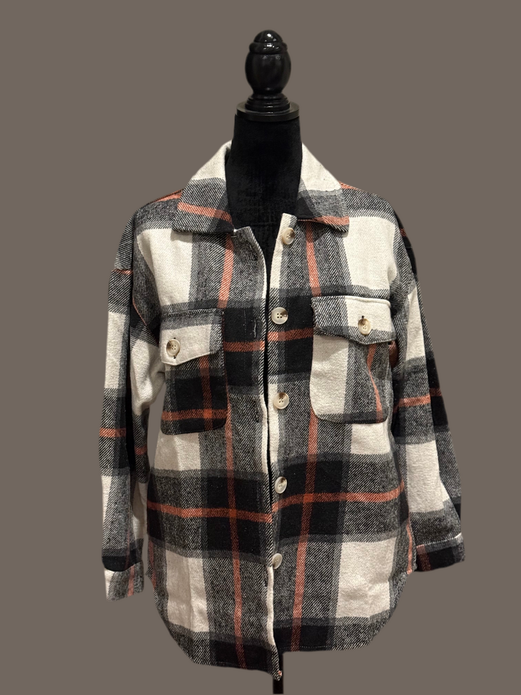 JUST A LITTLE PLAID SHACKET 0146C