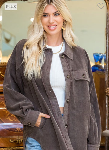 CORDUROY WASHED SHACKET 0230A