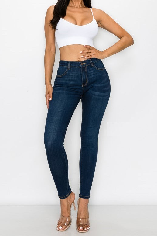 MID RISE STRETCH WOMENS JEANS