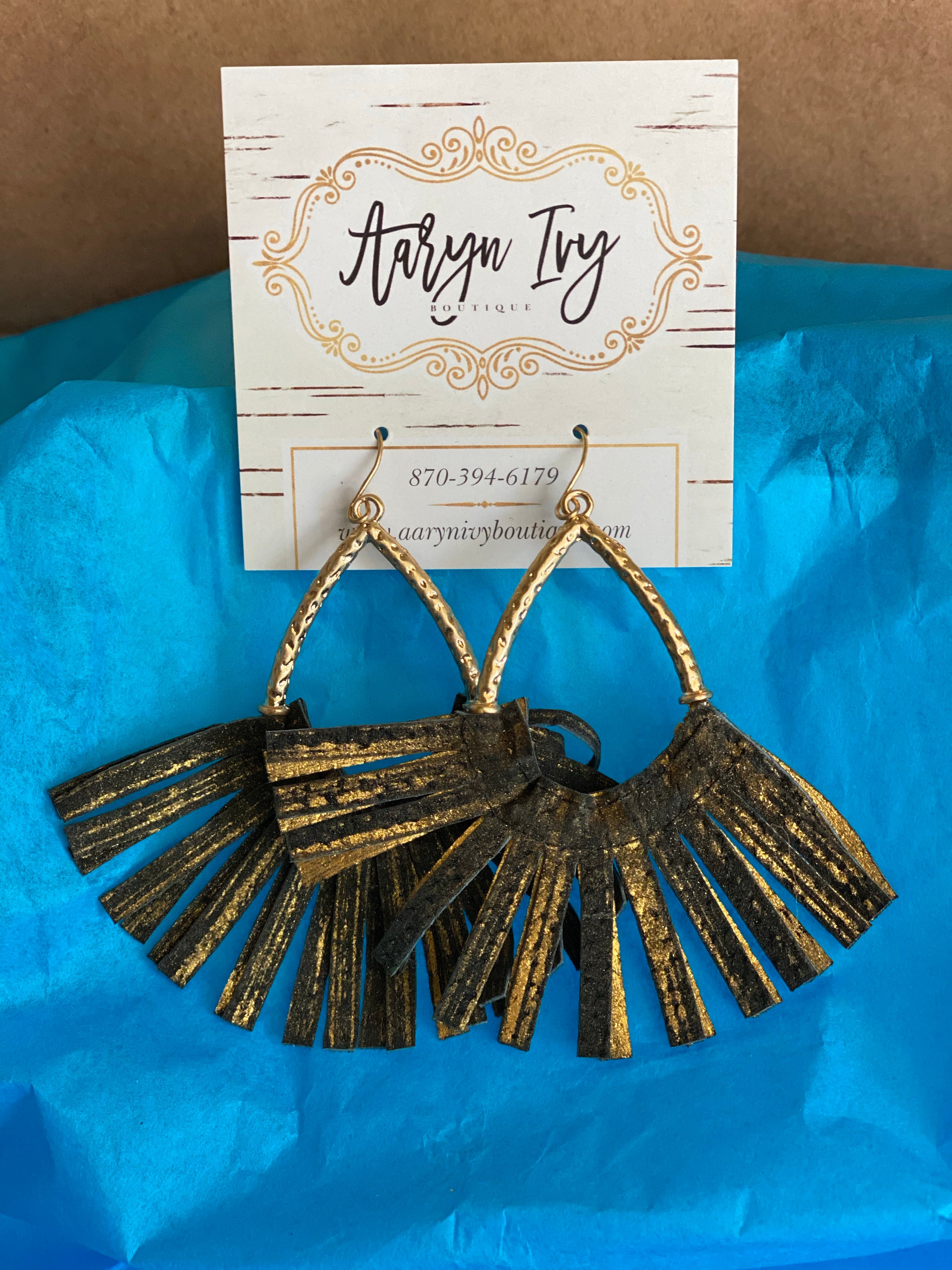 FRINGE SHIMMER EARRINGS